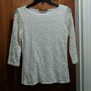 Limited lace-front shirt